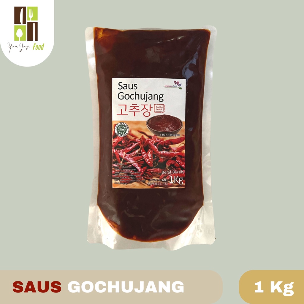 

HJE Saus Gochujang 1 KG Rasa Asli Khas Korea Saus Sambal Pasta / Chili Paste [Halal]
