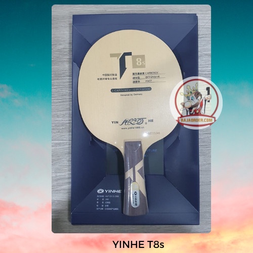 Yinhe T8s - Blade Kayu Pingpong Carbon Kev Bet Tenis Meja T8-s T-8s