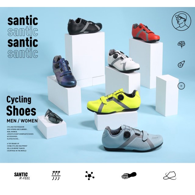 ORIGINAL SEPATU SANTIC SEPEDA APPOLO MTB ROAD BIKE NON CLEAT 003