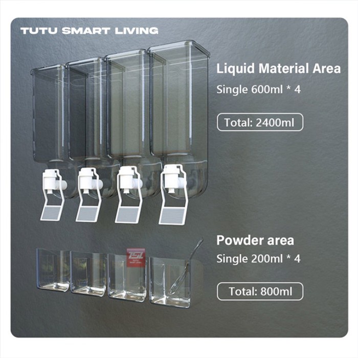 BERMUTU Tutu Tempat Rak Bumbu Dapur Gantung / Dispenser Kotak Bumbu Dapur Tempel Dinding Minyak Saus