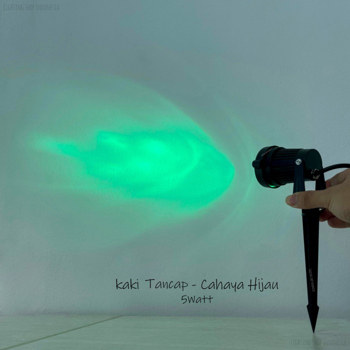 Lampu Taman Sorot Led 5W Warm White Biru Hijau Ungu Waterproof Outdoor