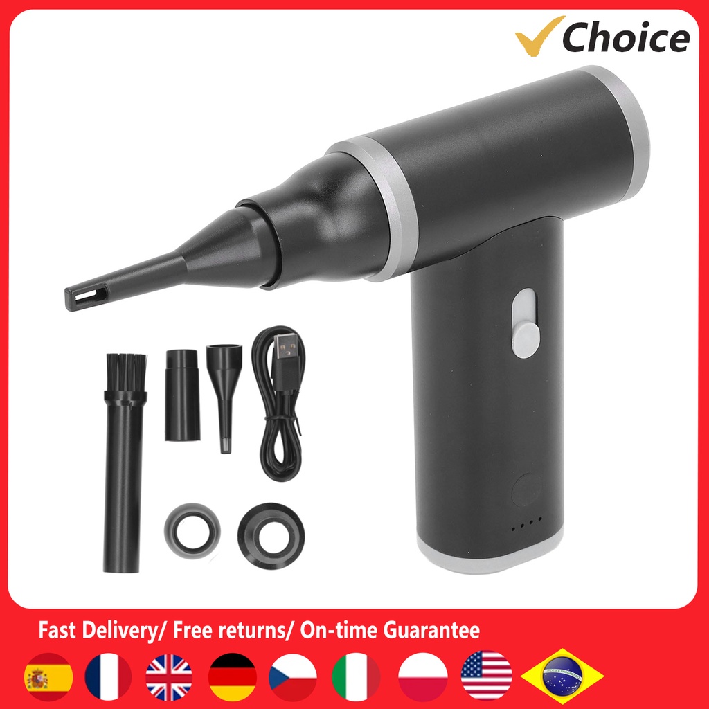 Electric Air Duster Rechargeable Cordless Air Blower Portable USB 110000RPM Brushless Electric Air D