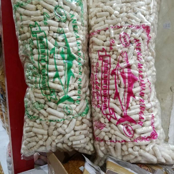 

KERUPUK IKAN TONGKOL 1 KG VARIAN RASA GURIH, BALADO DAN CABE HIJAU Cemilan Pedas Snack Food