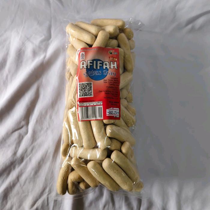 

Getas ikan panjang 250 gram snack bangka