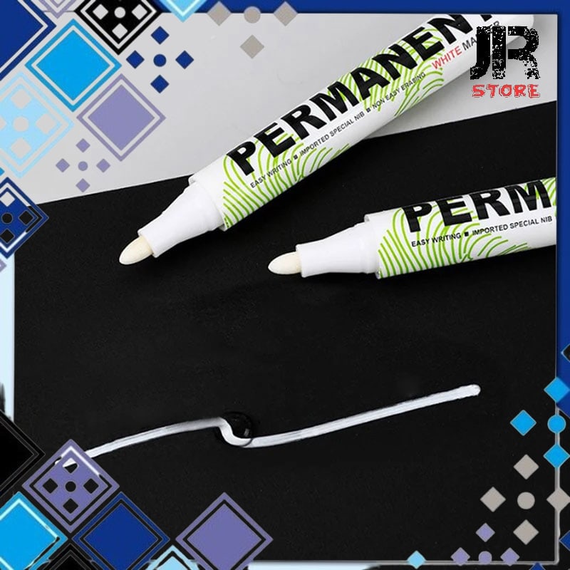 

Marker Spidol Ban Permanen Oil Based Marker Waterproof 2mm Sne 828 White