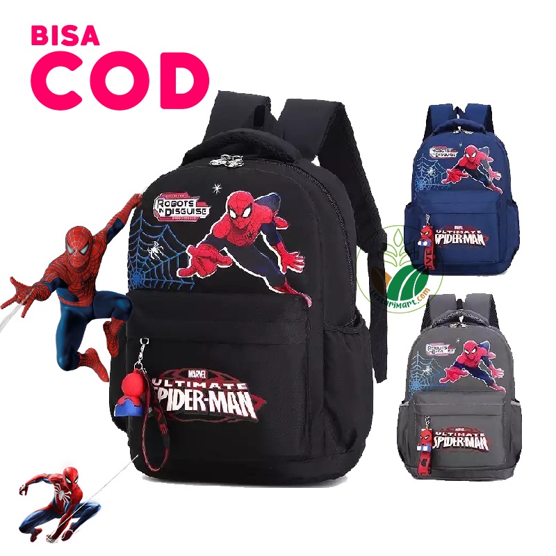 DISKON TAS SEKOLAH ANAK LAKI-LAKI SD KARAKTER SPIDERMAN REKOMENDED UNTUK KELAS 3-6
