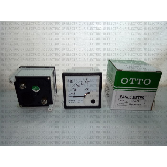 PROMO OTTO Panel Meter / Frequency Meter HZ Jarum Getar 50Hz SA-72 45-55HZ
