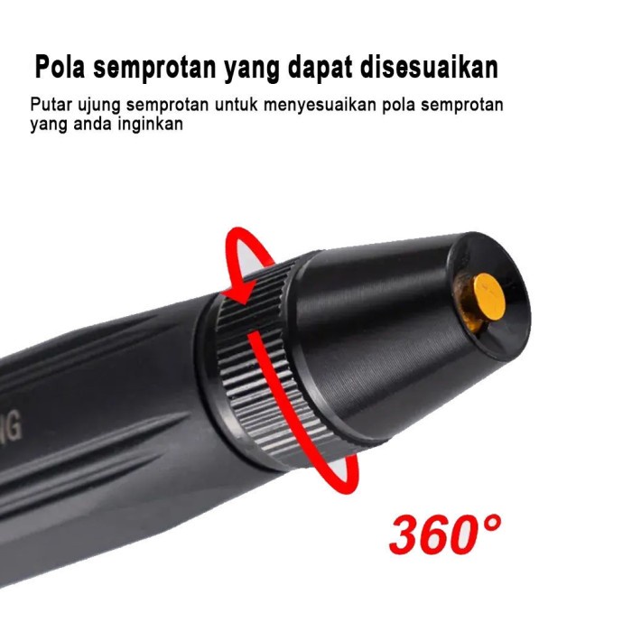 Grosir Set Kepala Semprotan Hitam Selang Air 1/2 5/8 3/4 Inch 35 Meter 1 Rol Selang Serat Benang