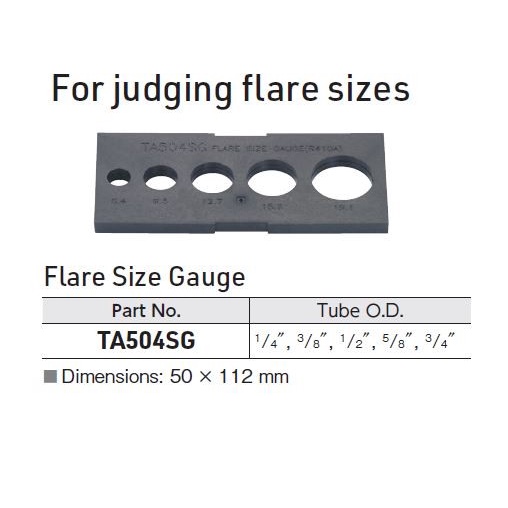 TASCO Flaring tool TA504SG flare size gauge alat cek presisi hasil flaring