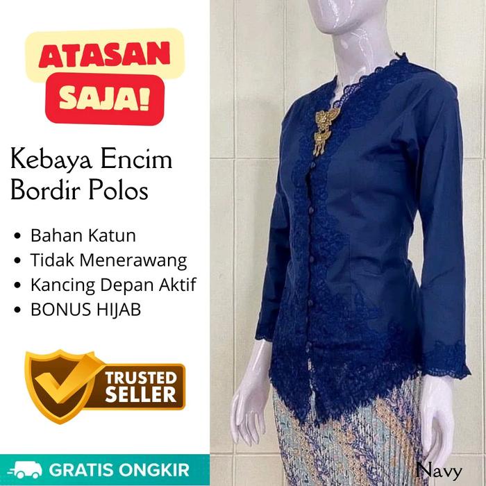 Atasan Kebaya Encim Kartini Free Hijab Kebaya Modern Kebaya Wisuda Kebaya Pesta Kebaya Kekinian Baju