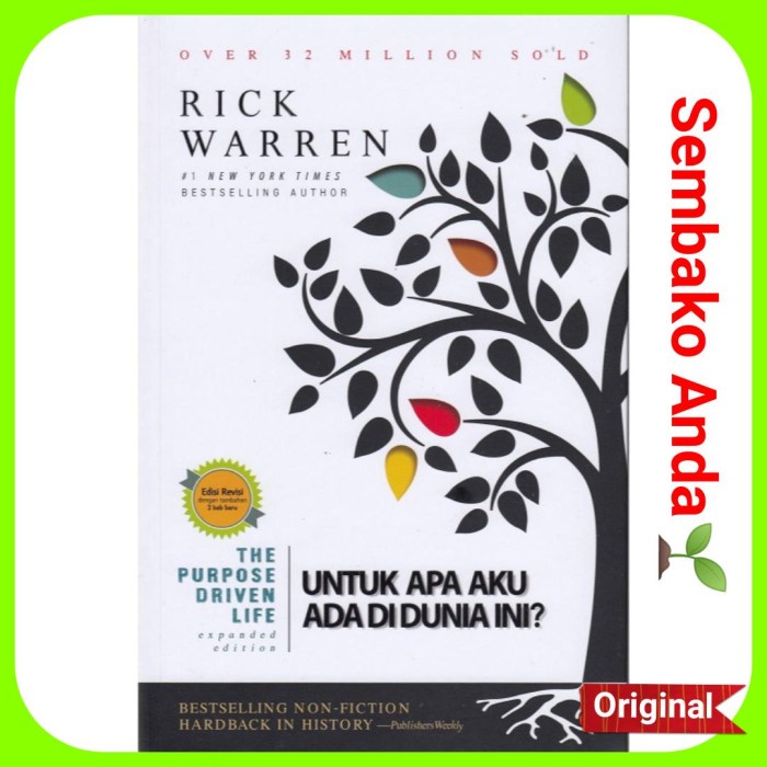 

The Purpose Driven Life. Expanded Edition. Rick Warren.
