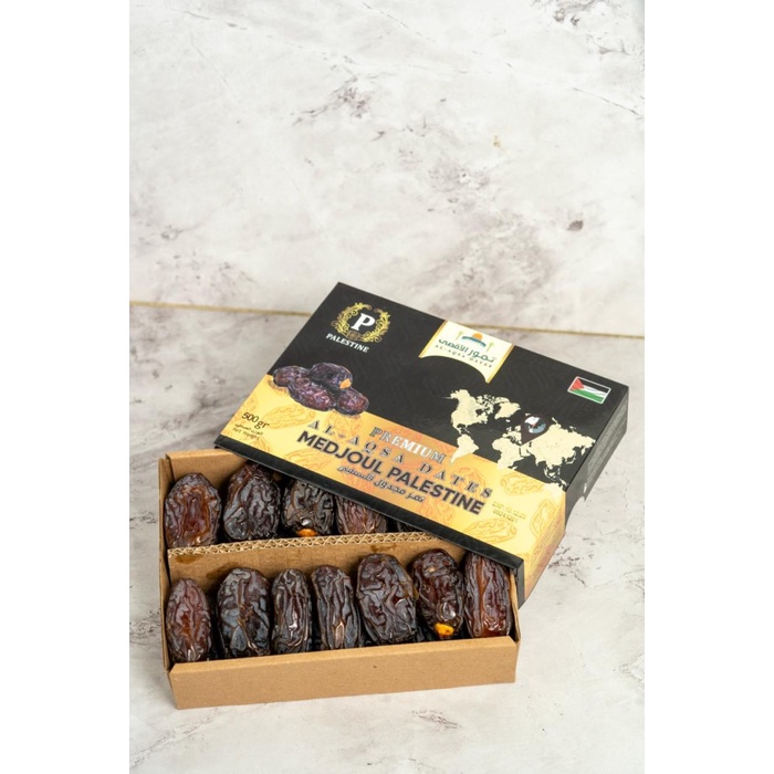 

Kurma Medjool Palestine Premium 1kg 500gr Al Aqsa Dates Korma Jumbo Medjoul Medjol
