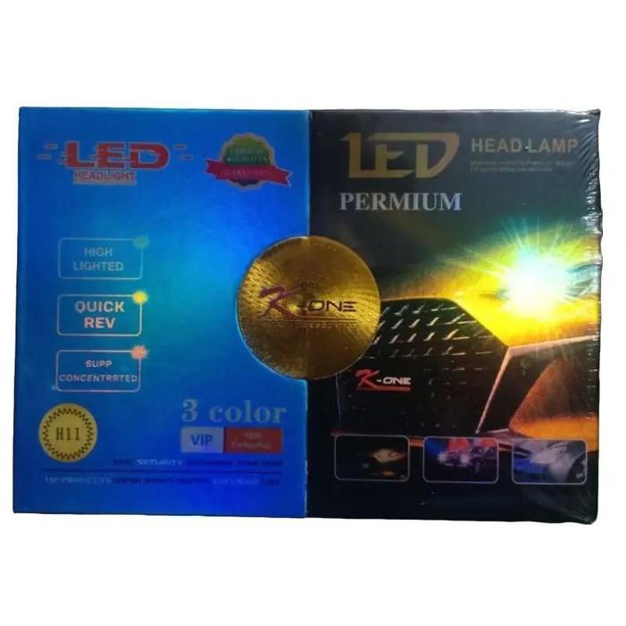 Lampu Mobil LED Soket H11 dan H4 Car Foglamp Headlamp 3 warna Putih, Kuning Citrus, Kuning 12 V 27