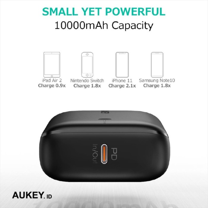 Unik Powerbank Aukey Pb-N83S 10.000Mah Pd 3.0 - 500824