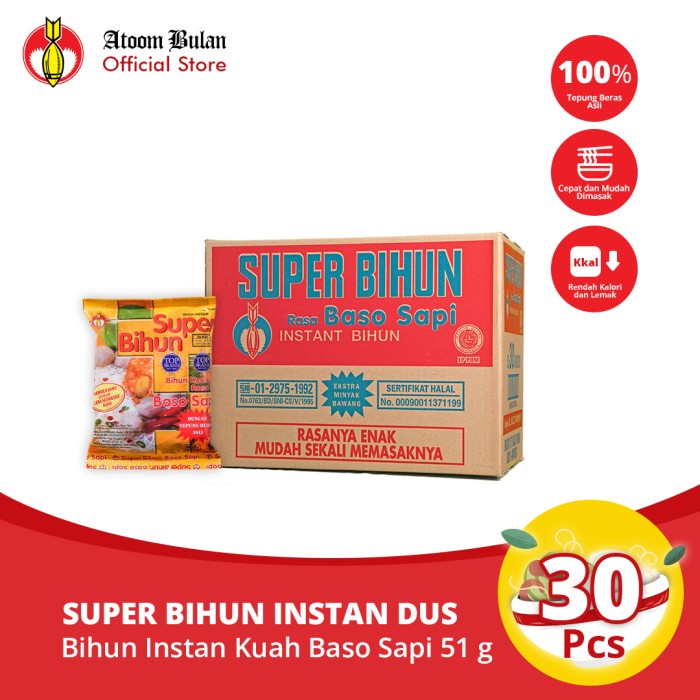 

BISA E-KATALOG! Super Bihun Baso (1 dus - isi 30 pcs)