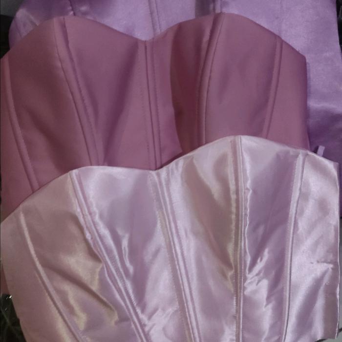 Good Quality Kamisol Sleting Depan/ Bustier Daleman Kebaya Satin