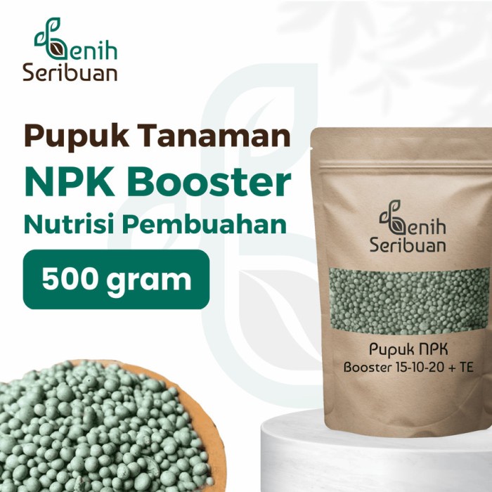 ADT- PUPUK NPK BOOSTER 15-10-20 +TE 500gr CAP TAWON
