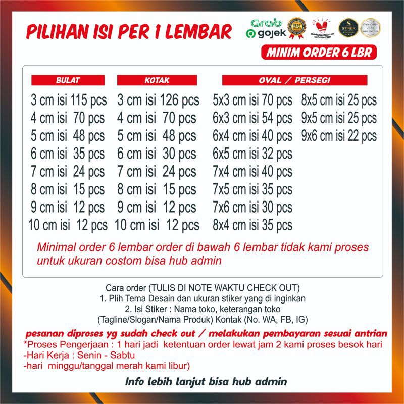 

IK! CETAK STIKER LABEL MAKANAN/STICKER PRODUK KEMASAN