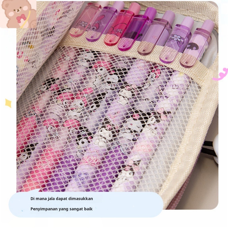 

iK! Tempat alat tulis kotak pensil aesthetic Tas PenaTempat Pencil Tas Pensil kapasitas besar