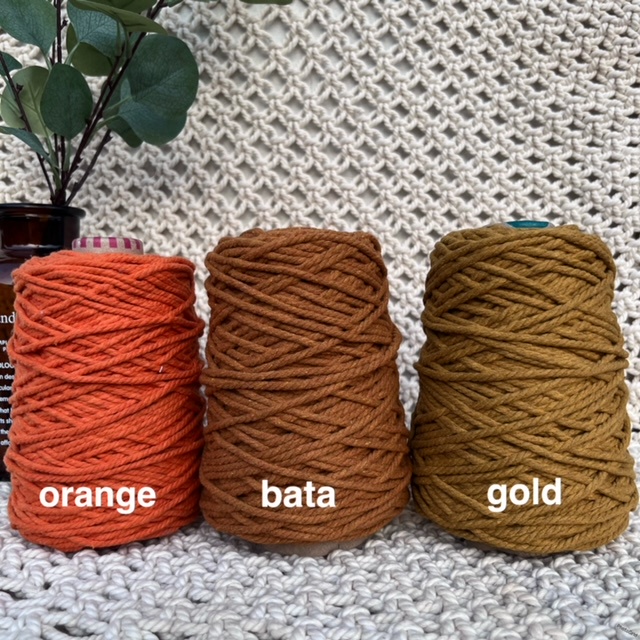 

iK! Tali macrame 4mm katun 500gr cotton rope benang warna