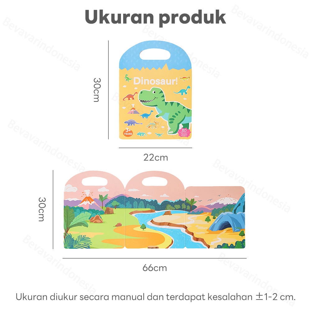 

IK! BEVAVAR Buku Stiker Anak Reusable Sticker Diy Bag Style