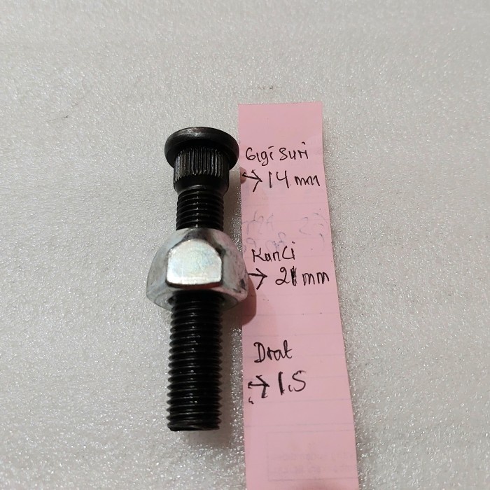 [Good] Baut roda kijang panjang 7cm hitam