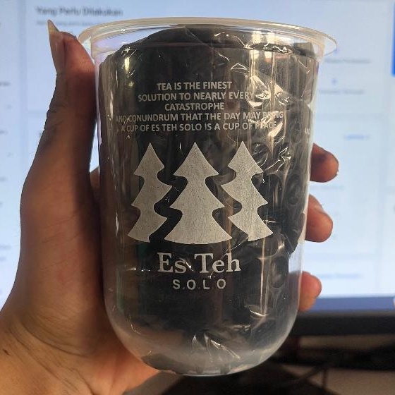 

iK! stempel Gelas Cup / Plastik / Custom-Free Tinta