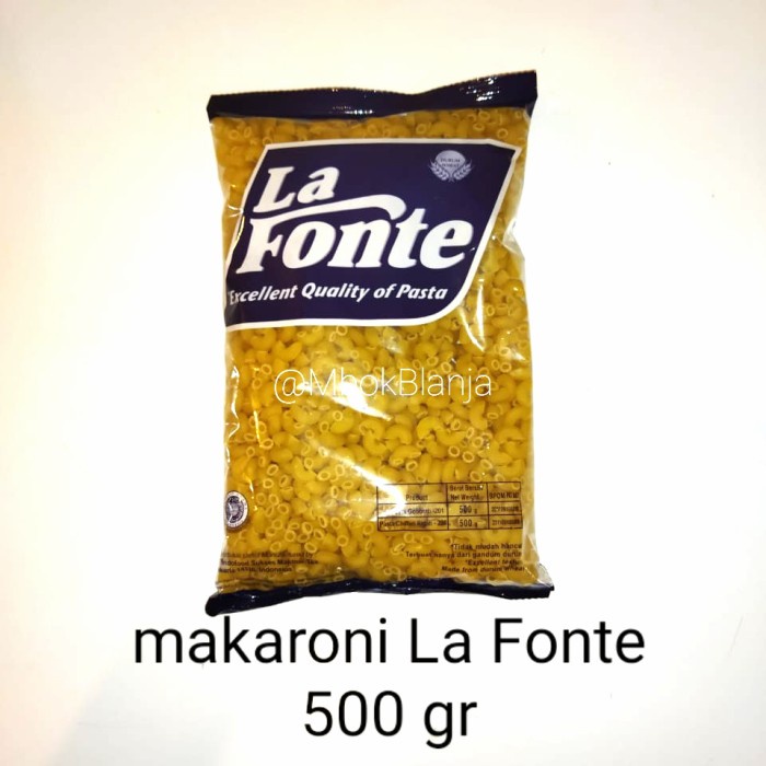 

Ready Makaroni / Maccaroni/ Pasta Chiferi Rigati 206 La Fonte 500 Gr
