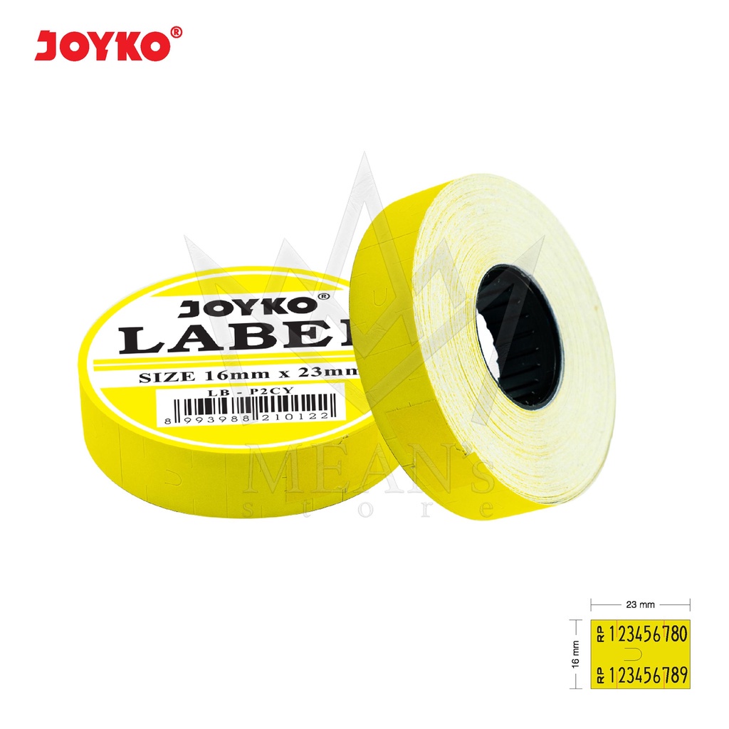 

iK! Label 2 Baris Joyko LB-P2CY Kuning / Labeller 2 Yelow