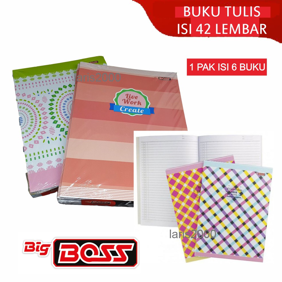 

IK! Buku Tulis Boxy / B Boss Sinar Dunia isi 42 lembar SIDU (PER PAK ISI 6)