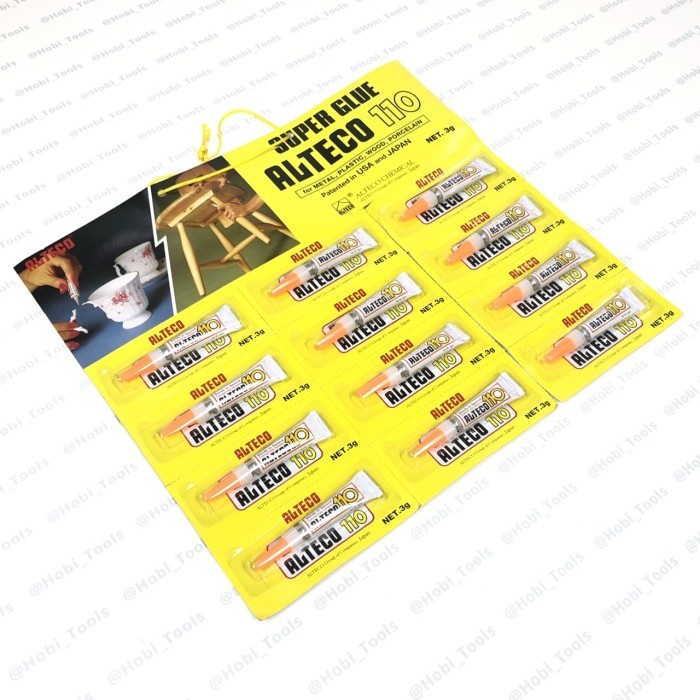 

SALE TERBARU LUSINAN - ALTECO 110 LEM SUPER GLUE 3G - POWER GLUE 3 GRAM READYY