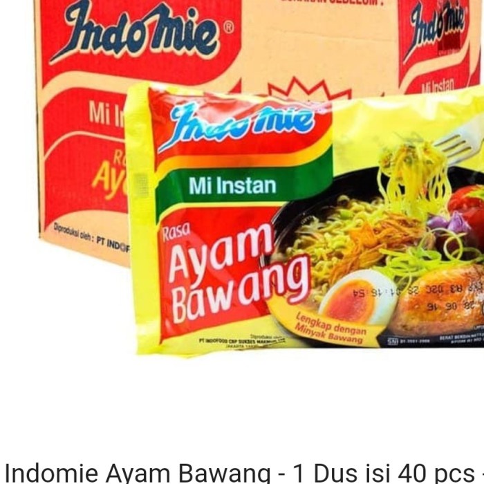 

Ready Indomie Bawang 1 Dus Isi 40 Bungkus