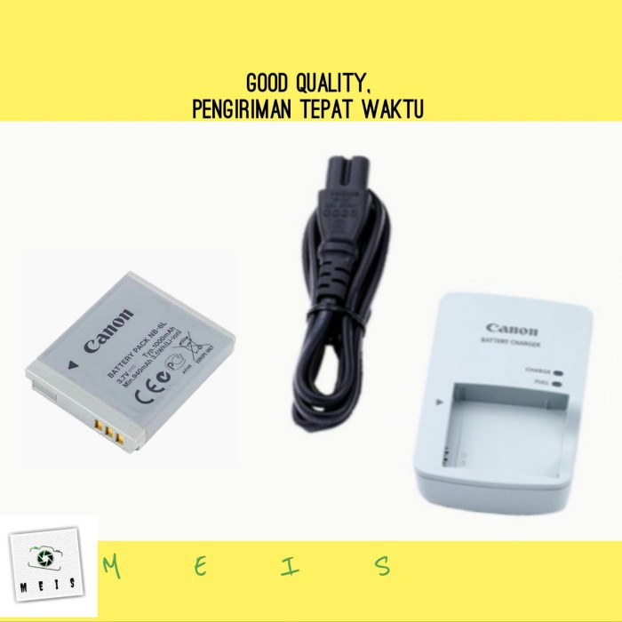 Hemat Baterai & Charger Canon Ixus 85Is 200 210 105 Batre Casan