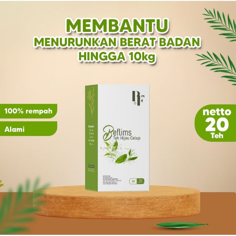 

( PROMO ) Be Flims Teh Pelangsing, Teh Penurun Berat Badan, Detox Tea, BPOM halal BEST SELLER