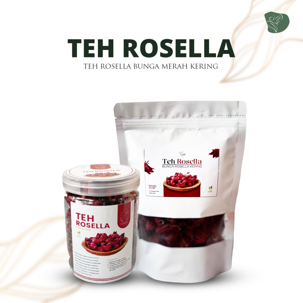 

( PROMO ) Teh Rosella Bunga Merah Kering Premium Teh Rosela Bunga Rosella Red Rosella BEST SELLER