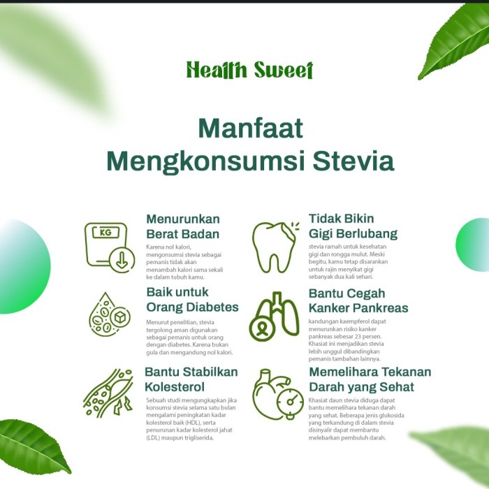 

HJK Stevia royal Gula Stefia dengan pemanis alami