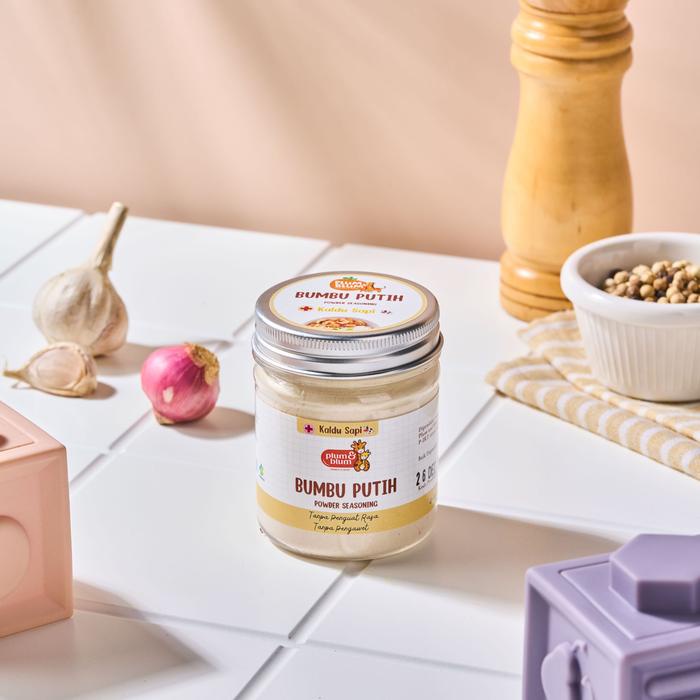 

HJK Plum & Blum Bumbu Masak Mpasi Non MSG Bumbu Soto Bumbu Putih Powder - 50 gr