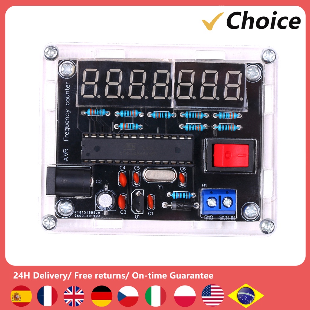 10MHz Frequency Meter DIY Kit Frequency Counter AVR Frequency with Shell Counter Cymometer Frequency