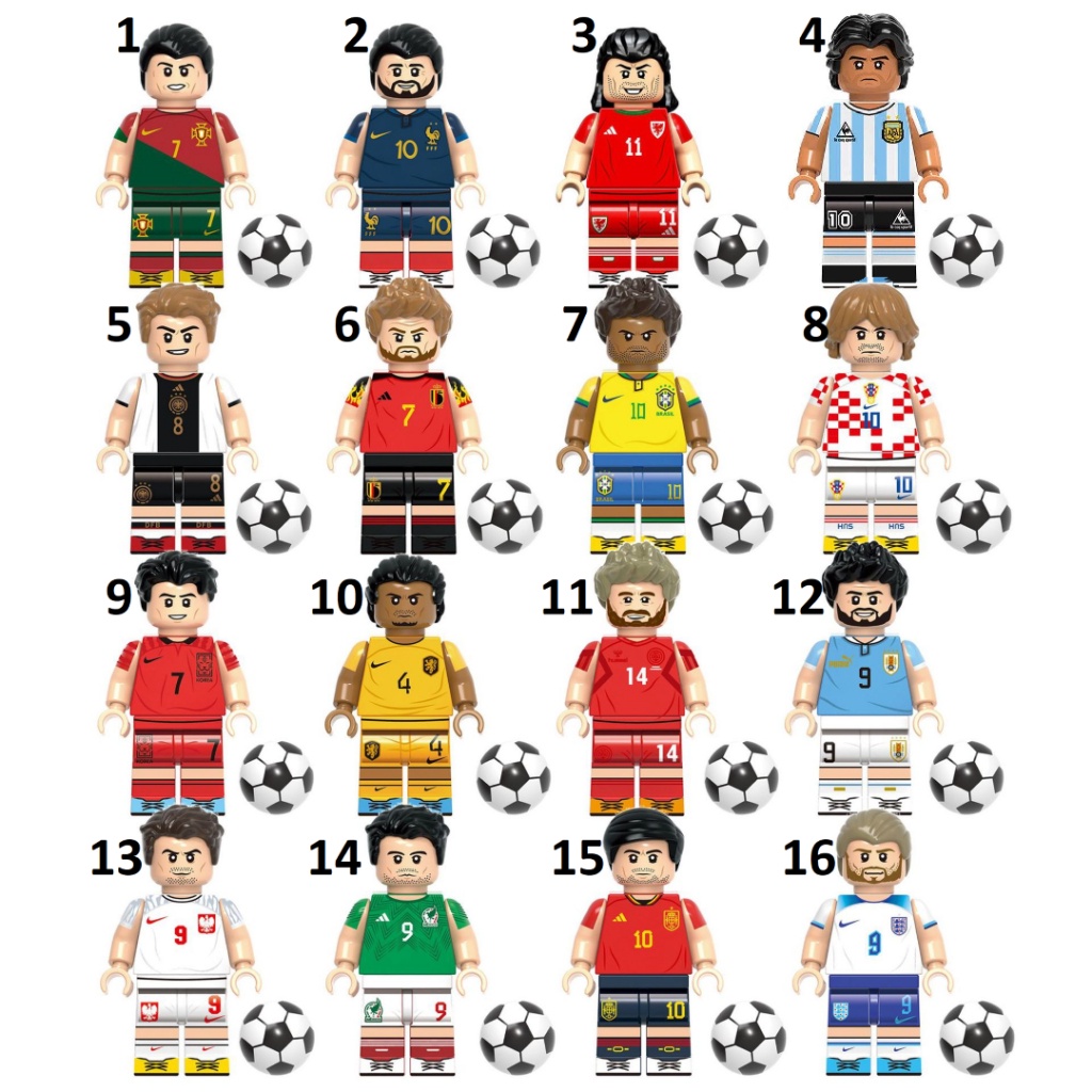 Soccer Football Sepak Bola Ronaldo Benzema Bale Maradonna Kroos De Bruyne Neymar Modric Son Virgil E