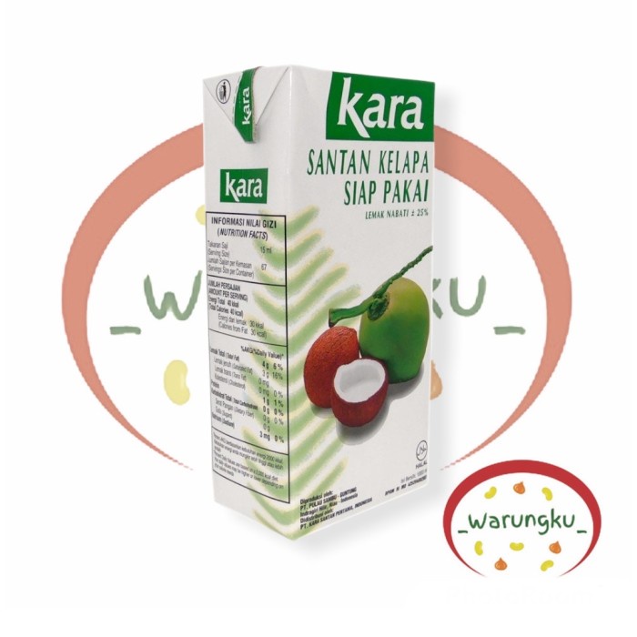 

HJK KARA Santan ASLI Kelapa 1L Siap Pakai 1 Liter