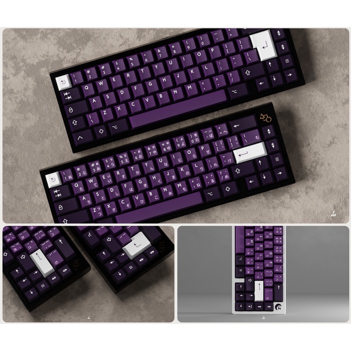 [Good] PBTFans PURPURITE - Doubleshot Tripleshot Cherry Keycaps KBDFans