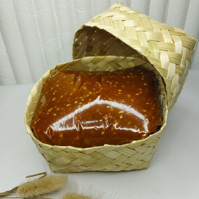 

Jenang Ketan Wijen 1kg Dodol Gula Jawa dengan Campuran Wijen Ukuran 1kg Khas Jawa Tengah Food Snack