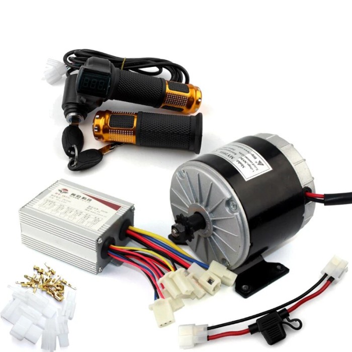 24V 36V 350W ELECTRIC FOLDABLE BIKE BRUSH MOTOR KIT WITH THROTTLE