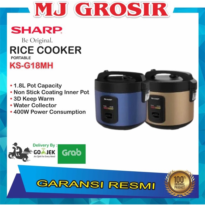 Magic Com Sharp Ks-G 18 Mh Ks-G18Mh 1.8L Penanak Nasi Serbaguna - Asli