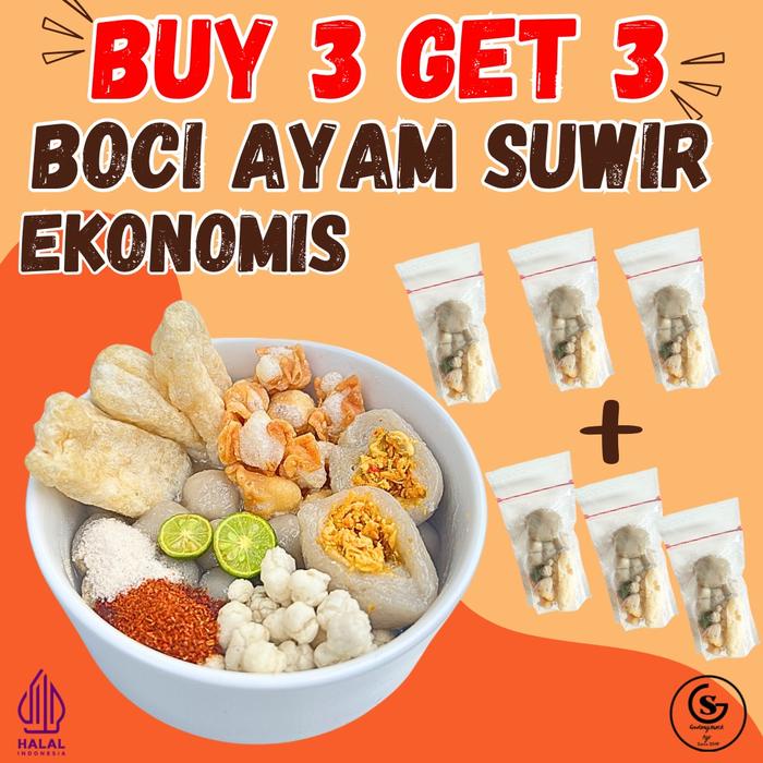 

BUY 3 GET 3 BASO ACI AYAM SUWIR PEDAS EKONOMIS Food Kaldu