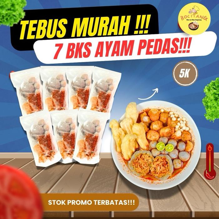 

Paket Usaha Baso Aci Ayam Suwir Pedas 7 Bungkus Makanan Food Instan Kuah - EKONOMIS