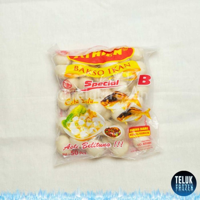 

Athien Bakso Ikan Special B isi 50 butir pcs / 700 gram 700g gr fish ball baso spesial B halal enak