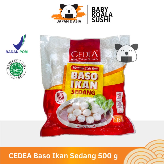 

CEDEA Fish Meatballs Sedang 500 g Halal Baso Ikan Sedang