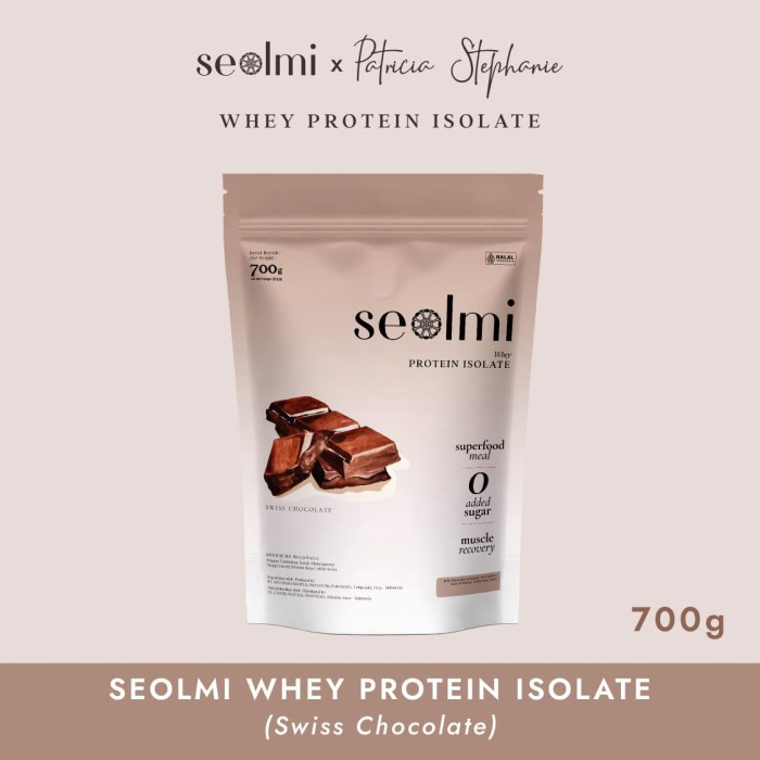 Terlaris Seolmi Whey Protein Isolate - Swiss Chocolate [ Non Vegan] - 700 Grm