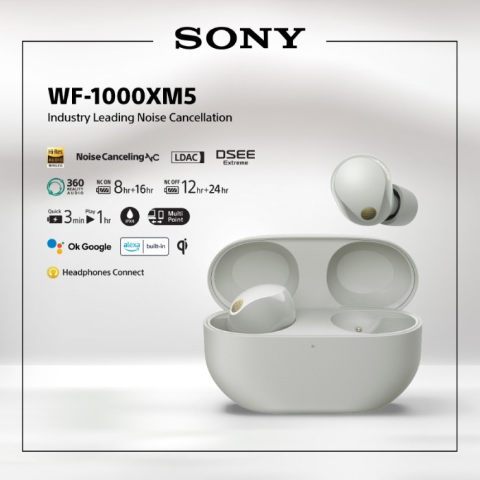 SONY WF-1000XM5 Noise Canceling Truly Wireless Headset Bluetooth TWS Harga MurahBebas